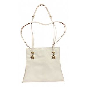 Gianni Versace white leather handbag